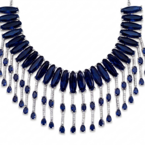 Dark Amethyst-Diamond Necklace